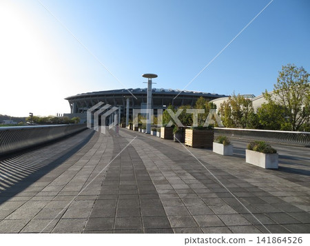 Nissan Stadium corridor Nissan Stadium corridor 141864526