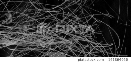 Abstract Light Trails Motion Blur Pattern on Dark Background for Modern Graphic Design Projects 141864936