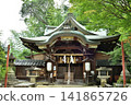 Awata Shrine's main hall, surrounded by greenery in summer (Higashiyama Ward, Kyoto City) 141865726