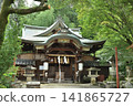 Awata Shrine's main hall, surrounded by greenery in summer (Higashiyama Ward, Kyoto City) 141865727