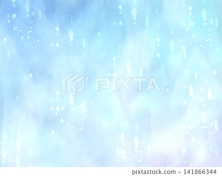 雨天窗外景色-水彩插畫,淺色調 雨天窗外景色-水彩插畫,淺色調 141866344