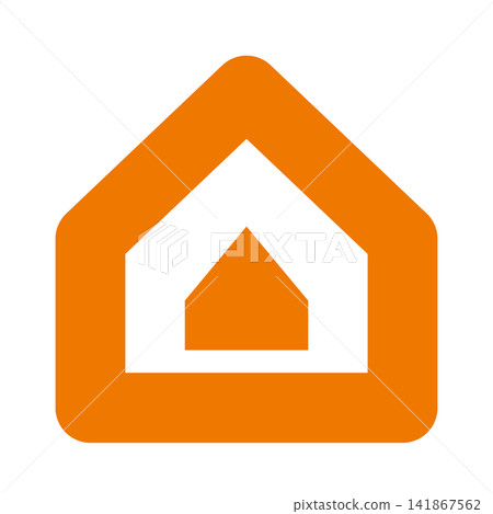 Insulated double walls, orange outline of the house and painted interior. Insulated double walls, orange outline of the house and painted interior. 141867562