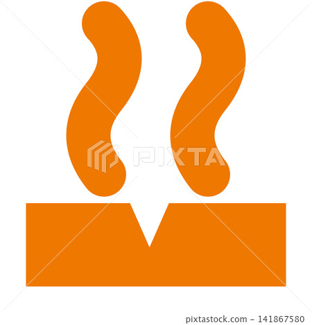 Geothermal steam: Two streams of steam rising from an orange crack in the ground. Geothermal steam: Two streams of steam rising from an orange crack in the ground. 141867580