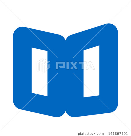 The open pages of the ledger; the left and right pages of the blue open ledger. The open pages of the ledger; the left and right pages of the blue open ledger. 141867591