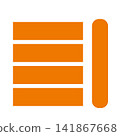 A packed schedule: Four orange stripes and a deadline line on the far right. 141867668