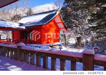 赤城神社,廁所,群馬縣,赤城山,大廳赤城神社,冬季 赤城神社,廁所,群馬縣,赤城山,大廳赤城神社,冬季 141867915