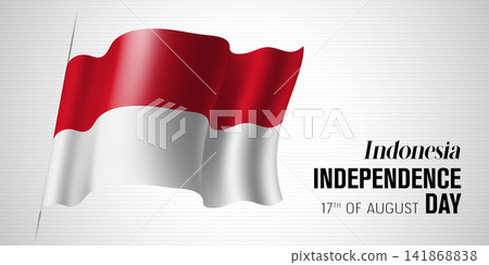 Indonesia happy independence movement day greeting card, banner with template text vector illustration Indonesia happy independence movement day greeting card, banner with template text vector illustration 141868838
