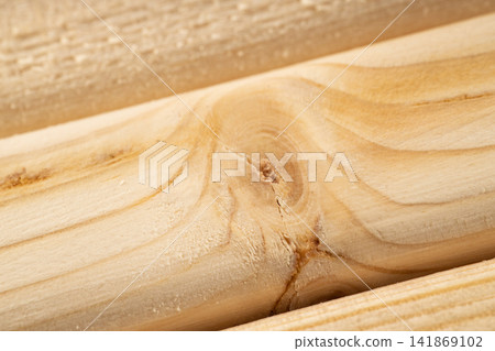 Pure natural wood slats with fiber texture as a background 141869102
