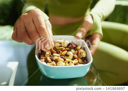 Close-Up of Nutritious Trail Mix and Healthy Snack Close-Up of Nutritious Trail Mix and Healthy Snack 141869897