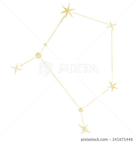 Libra watercolor constellation illustration on isolated background. Golden zodiac star map for astrology, horoscope, nursery decor, celestial collections and fantasy designs. Libra watercolor constellation illustration on isolated background. Golden zodiac star map for astrology, horoscope, nursery decor, celestial collections and fantasy designs. 141871448