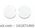 Two Nylon Coasters Isolated on Transparent Background for Product Mockup and Display 141871460
