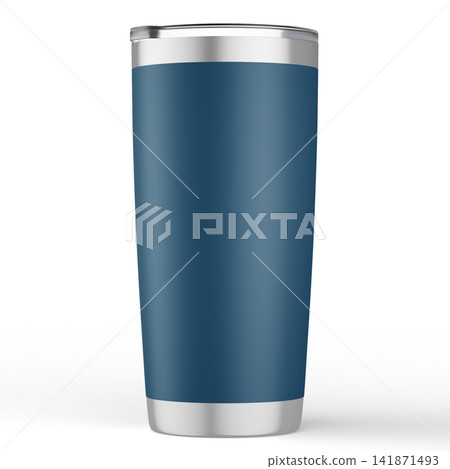 20 oz Tumbler with Handle Video on Transparent Background. 3d rendering 141871493