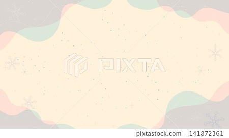 Cute and stylish minimalist winter snowscape frame background for adults Cute and stylish minimalist winter snowscape frame background for adults 141872361