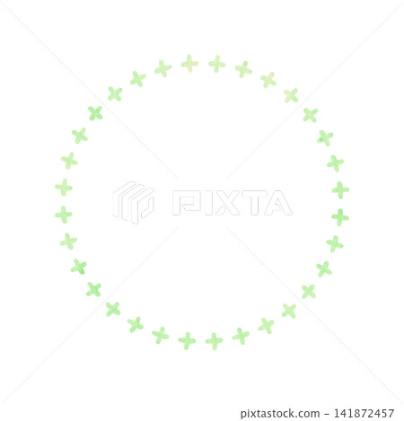 Cute watercolor frame material - light green - circle Cute watercolor frame material - light green - circle 141872457