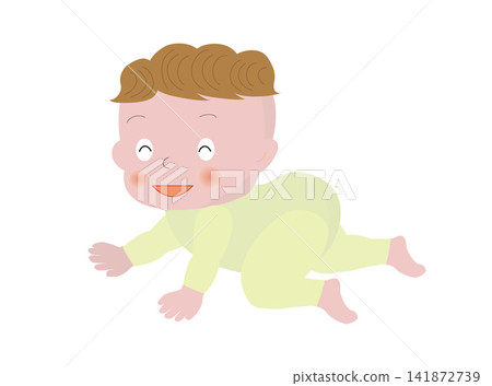Cute baby illustration material. Cute baby illustration material. 141872739