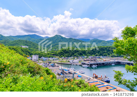 Departing from Shiretoko Utoro Port Departing from Shiretoko Utoro Port 141873298