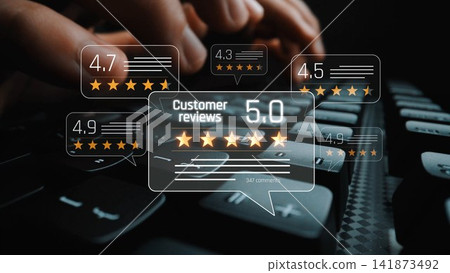 Customer review and rating system for feedback and trust building Marrow Customer review and rating system for feedback and trust building Marrow 141873492