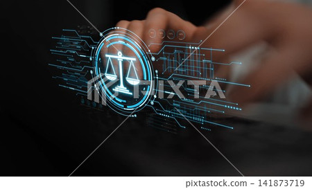 This image showcases a digital representation of justice, featuring scales and modern technology elements, ideal for themes of law, innovation, and legal support in a digital world. Sigmoid This image showcases a digital representation of justice, featuring scales and modern technology elements, ideal for themes of law, innovation, and legal support in a digital world. Sigmoid 141873719