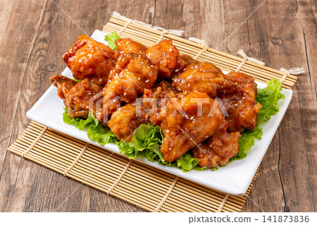 sweet and Sour Fried Chicken Skeleton Glazed Deep Fried Bone In Poultry Carcass sweet and Sour Fried Chicken Skeleton Glazed Deep Fried Bone In Poultry Carcass 141873836