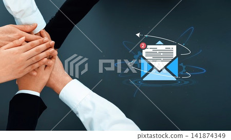 Collaborative Hands Reaching for a Digital Email Icon Signifying Effective Communication and Teamwork in Modern Business Settings. Entropy Collaborative Hands Reaching for a Digital Email Icon Signifying Effective Communication and Teamwork in Modern Business Settings. Entropy 141874349