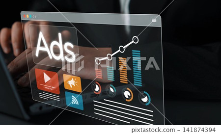 Digital advertising performance and campaign analytics dashboard Marrow 141874394