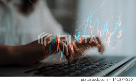 Candlestick Chart and Market Trend Analysis Marrow Candlestick Chart and Market Trend Analysis Marrow 141874530