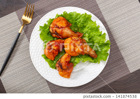roasted Chicken Wingettes, Chinese Style Grilled Chicken Snack roasted Chicken Wingettes, Chinese Style Grilled Chicken Snack 141874538