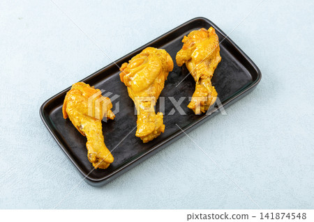 cantonese Salt-Baked Chicken Wingettes, Traditional Chinese Chicken Snack cantonese Salt-Baked Chicken Wingettes, Traditional Chinese Chicken Snack 141874548