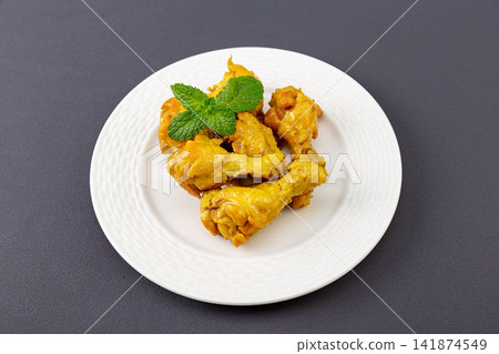 cantonese Salt-Baked Chicken Wingettes, Traditional Chinese Chicken Snack cantonese Salt-Baked Chicken Wingettes, Traditional Chinese Chicken Snack 141874549