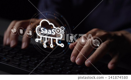 SaaS Software as a Service Platform Cloud System Muxer SaaS Software as a Service Platform Cloud System Muxer 141874580