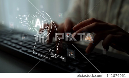 AI Brain Processing Data with Generative Artificial Intelligence Concept Muxer AI Brain Processing Data with Generative Artificial Intelligence Concept Muxer 141874961