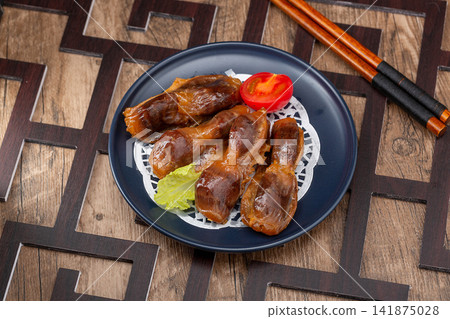 spicy Braised Duck Gizzard with Chili and Aromatic Spices spicy Braised Duck Gizzard with Chili and Aromatic Spices 141875028