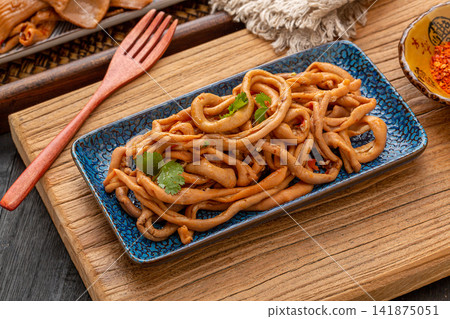 spicy Duck Intestines with Chili Oil and Sichuan Pepper Flavor spicy Duck Intestines with Chili Oil and Sichuan Pepper Flavor 141875051