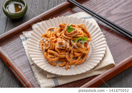 spicy Duck Intestines with Chili Oil and Sichuan Pepper Flavor spicy Duck Intestines with Chili Oil and Sichuan Pepper Flavor 141875052