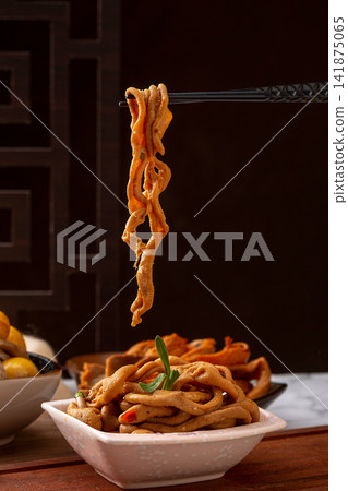 soy Braised Duck Intestines in Traditional Chinese Marinade soy Braised Duck Intestines in Traditional Chinese Marinade 141875065