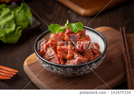 delicious spiced beef shank, authentic asian slow cooked marinated beef delicacy delicious spiced beef shank, authentic asian slow cooked marinated beef delicacy 141875150