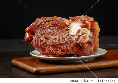 traditional Braised Ox Head Meat Sliced Cooked Beef Offal Savoury Asian Delicacy traditional Braised Ox Head Meat Sliced Cooked Beef Offal Savoury Asian Delicacy 141875174