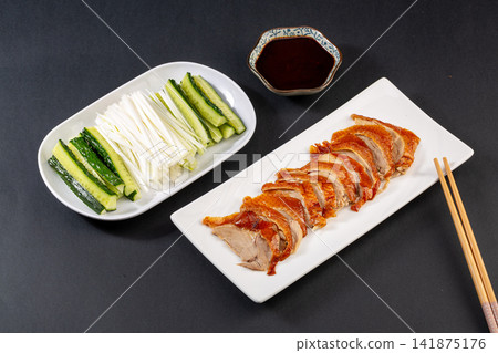 beijing Wood Fired Roast Duck with Crispy Skin Traditional Style beijing Wood Fired Roast Duck with Crispy Skin Traditional Style 141875176