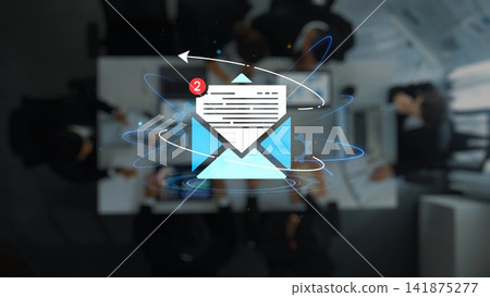 Modern Office Environment with Email Notification Illustrating Communication Technology and Team Collaboration in a Professional Setting. Entropy Modern Office Environment with Email Notification Illustrating Communication Technology and Team Collaboration in a Professional Setting. Entropy 141875277