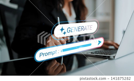 Business professional interacting with a digital interface, focused on text generation and data input for innovative solutions and creative projects Gluon Business professional interacting with a digital interface, focused on text generation and data input for innovative solutions and creative projects Gluon 141875282