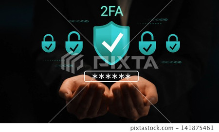 Hands Offering Security for Two-Factor Authentication with Shield and Padlocks for Online Safety and Digital Protection Gluon Hands Offering Security for Two-Factor Authentication with Shield and Padlocks for Online Safety and Digital Protection Gluon 141875461