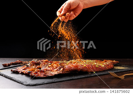 grilled Tilapia with Chili Powder Spicy Roasted Fish grilled Tilapia with Chili Powder Spicy Roasted Fish 141875602