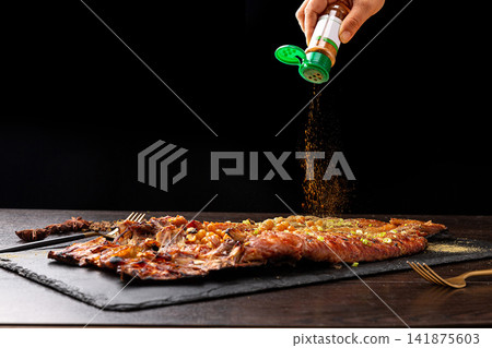 grilled Tilapia with Chili Powder Spicy Roasted Fish grilled Tilapia with Chili Powder Spicy Roasted Fish 141875603