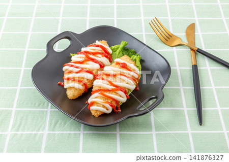 pan Seared Cod Fish Fillet with Golden Crispy Edge pan Seared Cod Fish Fillet with Golden Crispy Edge 141876327