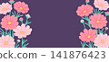 Cosmos flower background design 141876423
