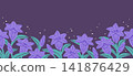 Gentian flower background design 141876429