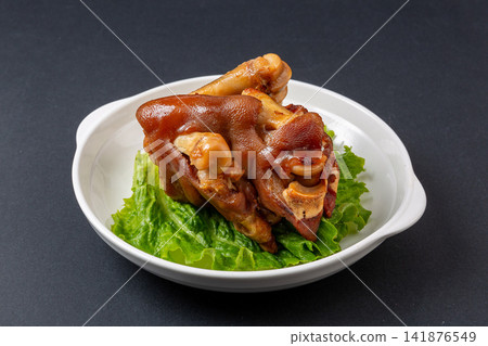 traditional Chinese Braised Pork Trotters Slow Cooked Pig Feet in Soy Sauce traditional Chinese Braised Pork Trotters Slow Cooked Pig Feet in Soy Sauce 141876549
