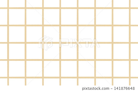 Hand-painted grid pattern (white x beige) Hand-painted grid pattern (white x beige) 141876648