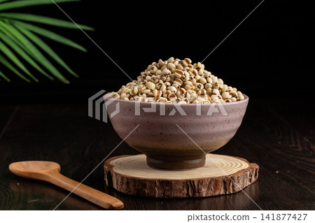 coix Seed Multigrain Ingredient with Nutritious Grain Texture 141877427
