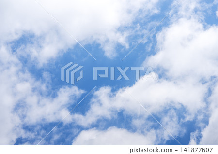 夏日天空，藍天，夏季，八月景象 [神奈川縣] 141877607